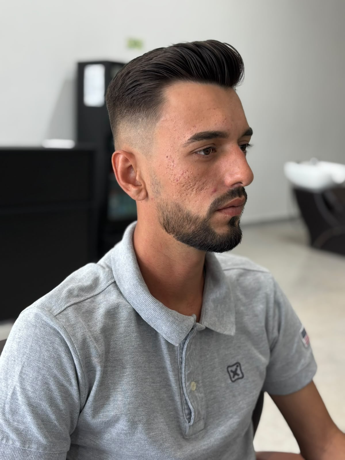 Corte masculino realizado na Conceito