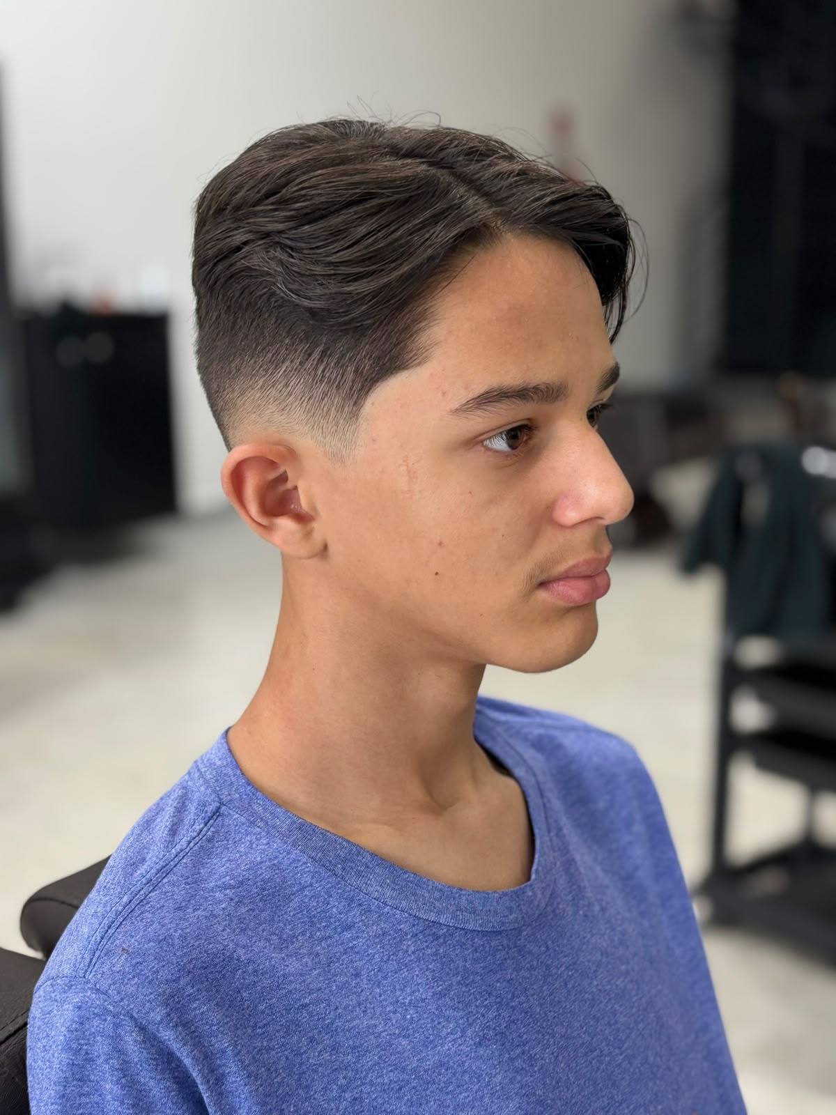 Corte masculino realizado na Conceito